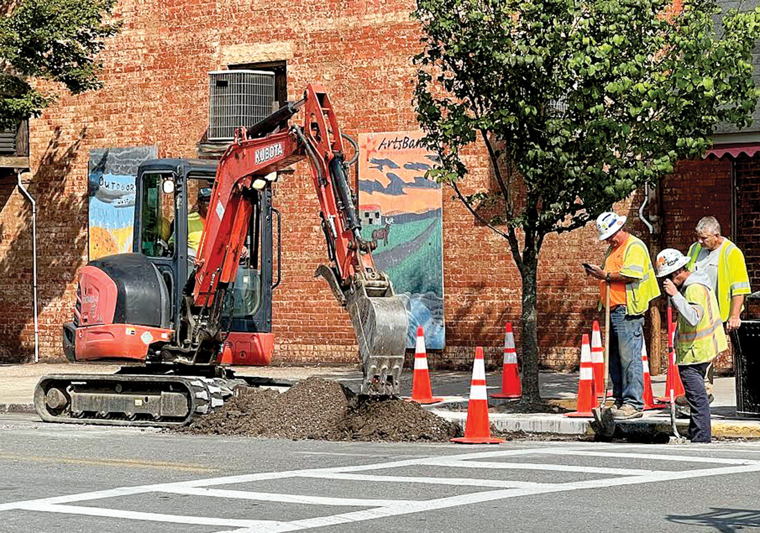 Gas Line Work in Elkins News, Sports, Jobs The Intermountain